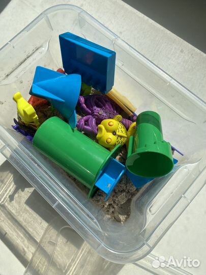 Кинетический песок с песочницей