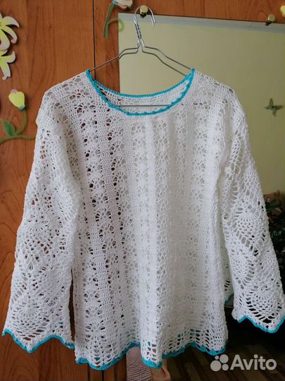 Кофта вязаная крючком