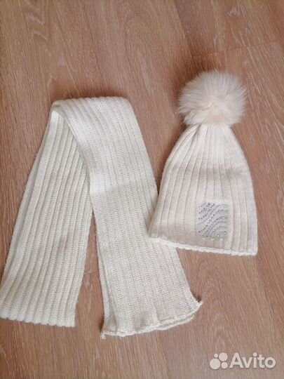 Комплект шапка и шарф женские