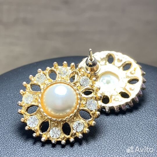 Винтажные Серьги Советская Бижутерия Серёжки СССР