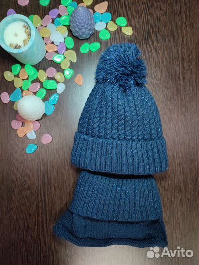 Шапка и снуд новые 52 54 см