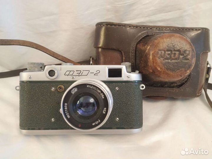 Фотоаппарат зелёный фэд-2 СССР