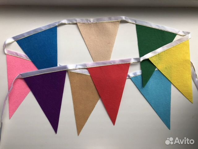 Фетровые флажки в ассортименте