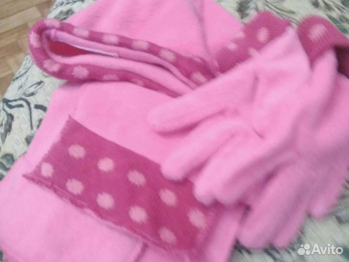 Комплекты шапочки шарф перчатки