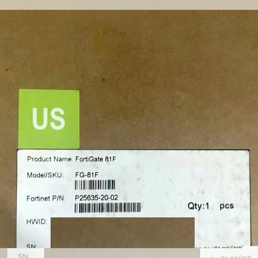 [FORTIGATE] Межсетевой Экран Fortinet Fg-81f Fortigate