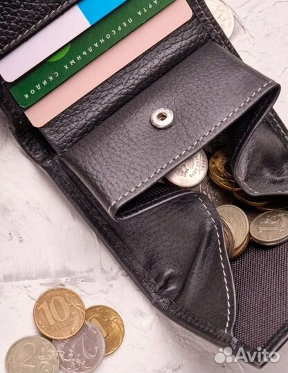 Кошелек картхолдер женский натуральная кожа naveka