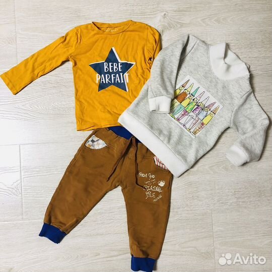 Большой пакет вещей на мальчика 86-92