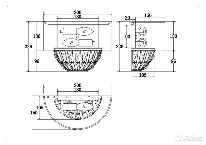Светильник Бра настенный Maytoni Pantheon