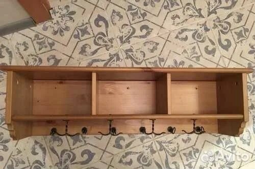 Вешалка настенная деревянная. Икеа Лексвик