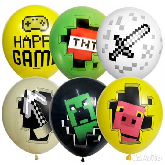 Шарики с рисунком (детские герои)