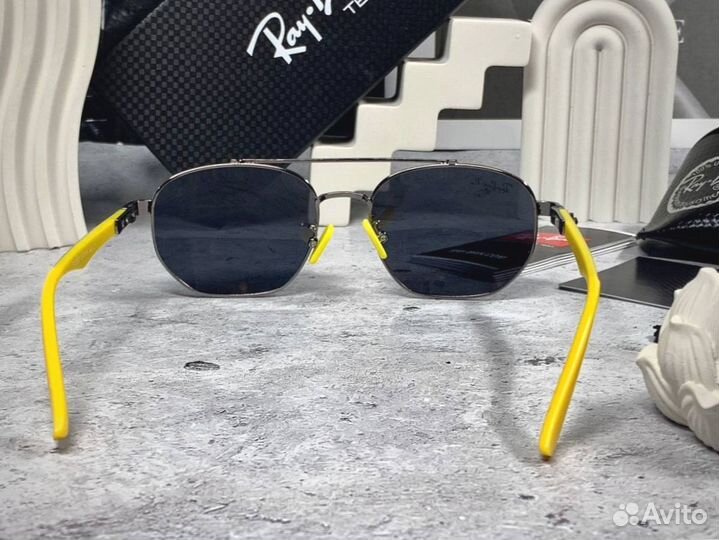 Очки Ray Ban Ferrari желтые