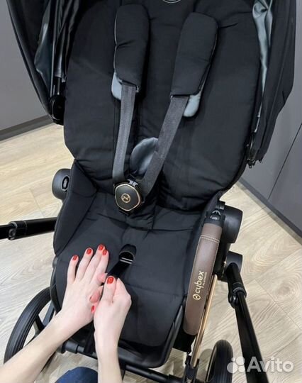 Коляска 3 в 1 Cybex Priam 4 rose gold/chrome