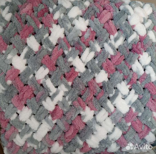 Плед детский вязаный