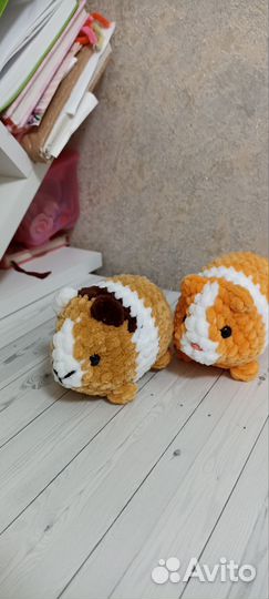 Игрушка морская свинка. Плюшевая морская свинка