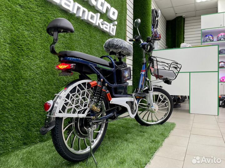 Курьерский электровелосипед с сигнализацией