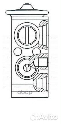Клапан кондиционера hyundai solaris 10/KIA RIO