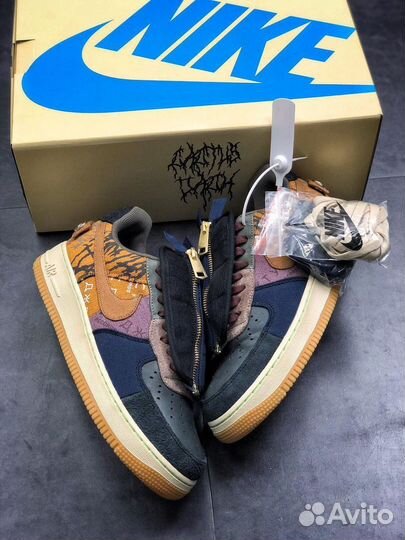 Кроссовки Nike Air Force1 Travis Scott Cactus Jack