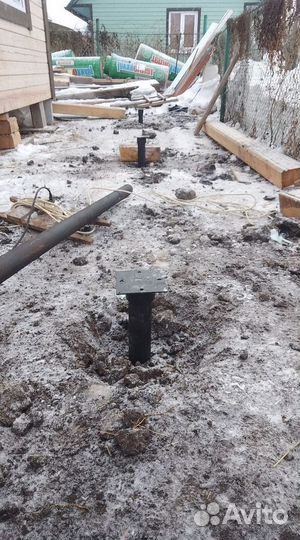 Фундамент на винтовых сваях