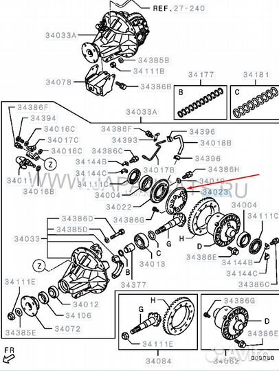 Упорная пластина заднего дифференциала PSport 2