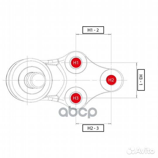 Опора шаровая левая Audi A3/S3 (старый арт. CBV