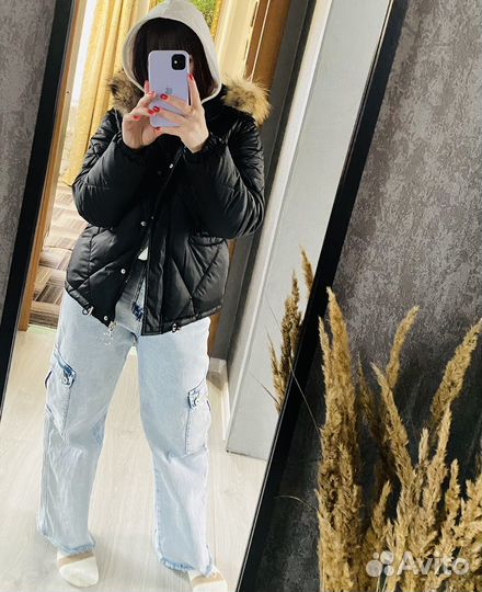 Зимняя куртка новая с натуральным мехом