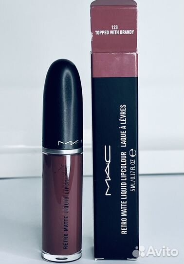Mac Retro Matte Помада#Topped with Brandy Новая
