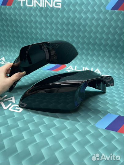 Крышки зеркал F10 на бмв x5 До рест/Черный