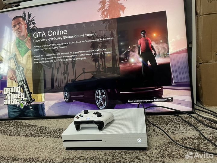 Xbox one s 1tb с играми GTA5
