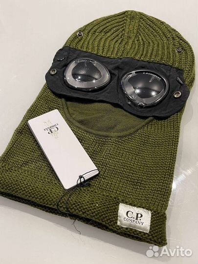 Балаклава Goggles C.P. Company зелёная