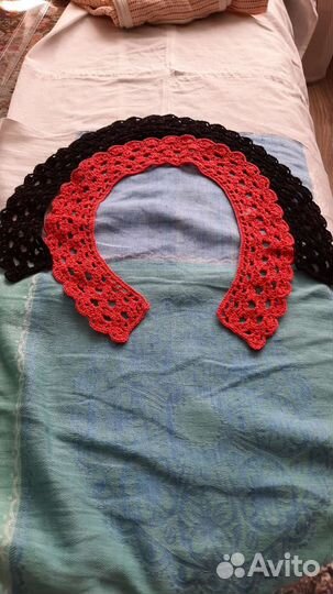 Кружевной воротник ручная работа хлопок