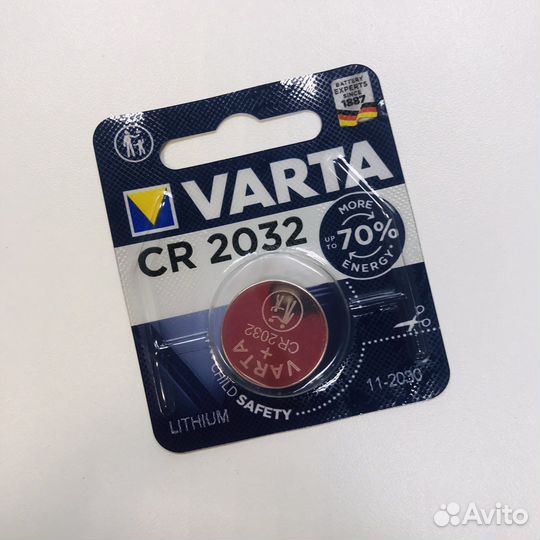 Элемент питания CR2032-1BL Varta Lithium 3V