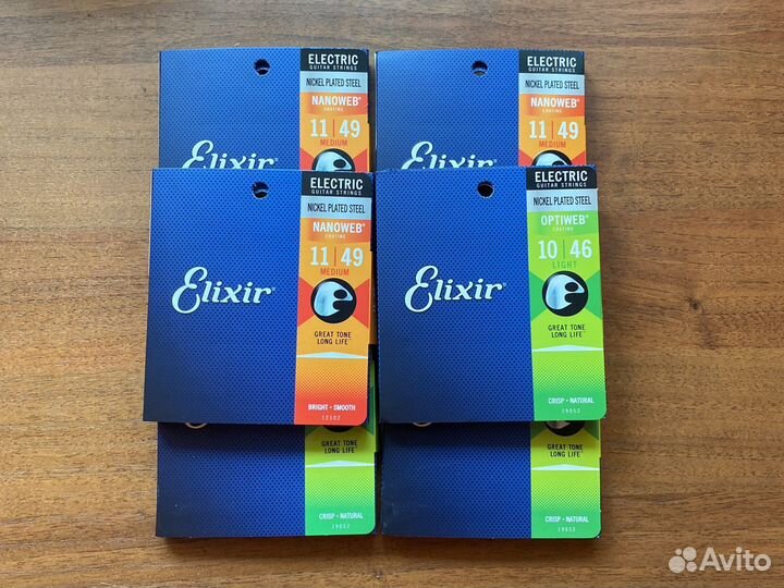 Струны для электрогитары Elixir 10-46, 11-49