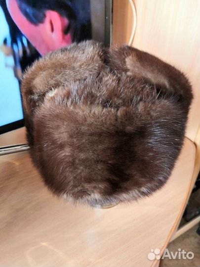 Норковая шапка мужская
