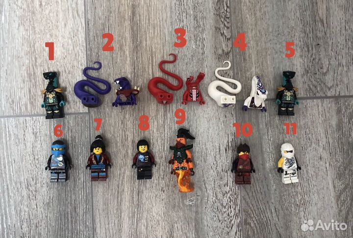 Lego Ninjago минифигурки
