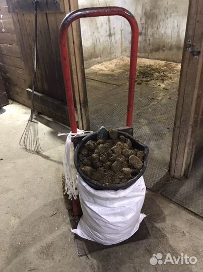 Конский навоз в мешках, доставка