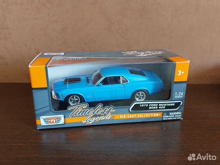 Новый Ford Mustang Boss 429 1970 MotorMax 1:24