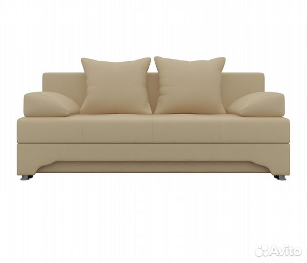 Диван прямой Ник-2, экокожа, бежевый. Москва и мо