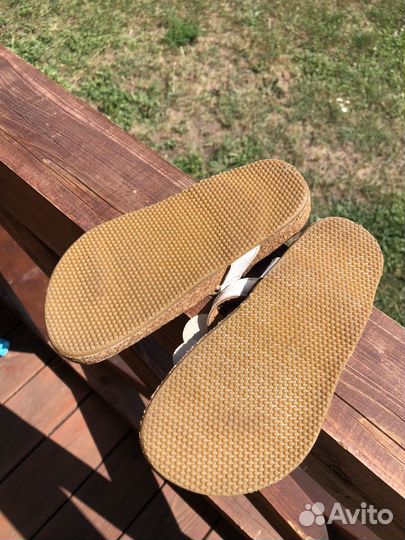 Сланцы кожаные для девочки