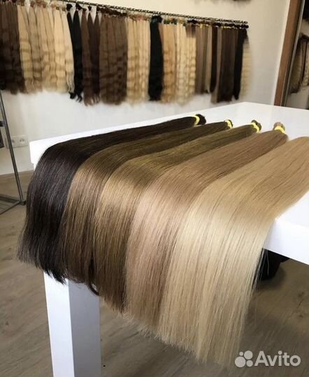 Волосы натуральные срез