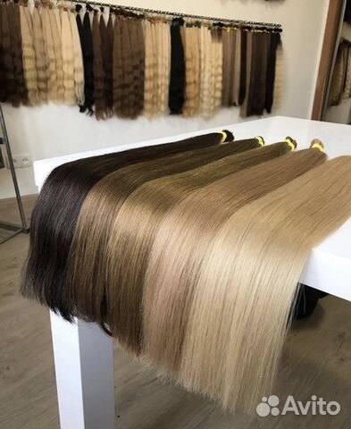 Волосы натуральные срез