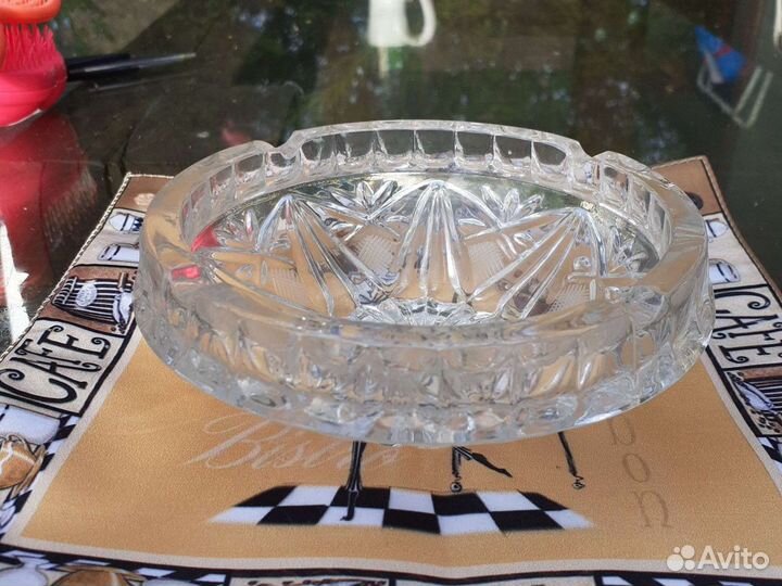 Хрустальная пепельница Чехия