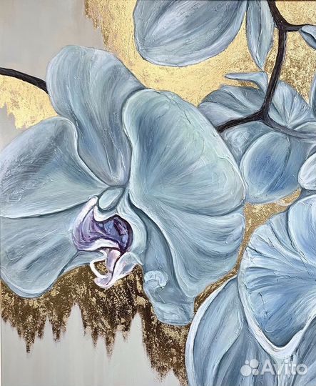 Картина маслом с цветами