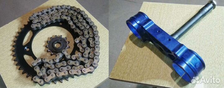 Траверса рулевая для GR7, цепь и звезды эндуро