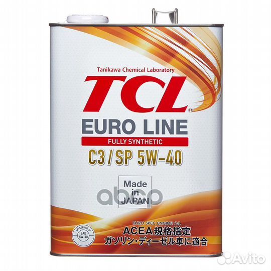 Масло моторное TCL Euro Line SP acea C3, 5W40