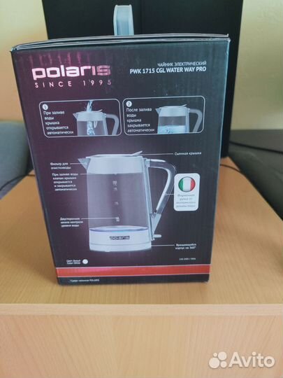 Чайник Polaris PWK 1715 CGL, белый
