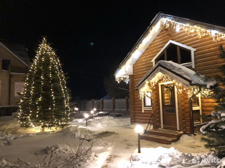 Новогоднее оформление домов