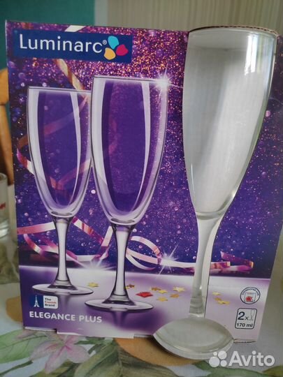 Бокалы фужеры рюмки