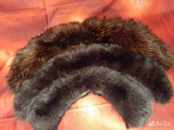 Меховые воротники меха 3шт