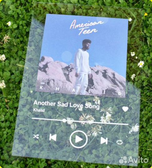 Трек пластинка с музыкой 4мм