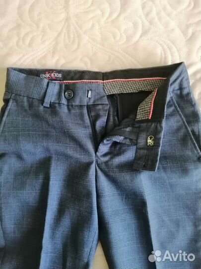 Школьный костюм для мальчика 134, синий